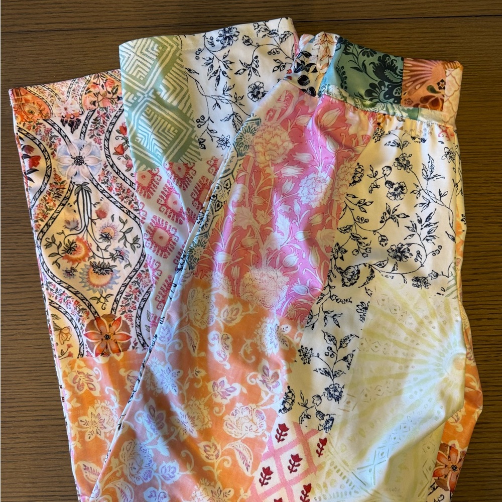 Colorful Patchwork Patterned Pants - Picture 8 of 9